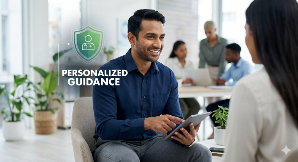 Best Health Insurance Advisor Kerala - Professional Consultant Portrait.